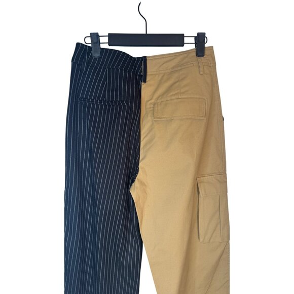 2/$30 NWT Choosy Size 4 Womens Two-Tone High Rise Cargo & Pinstripe Pants - Picture 14 of 16